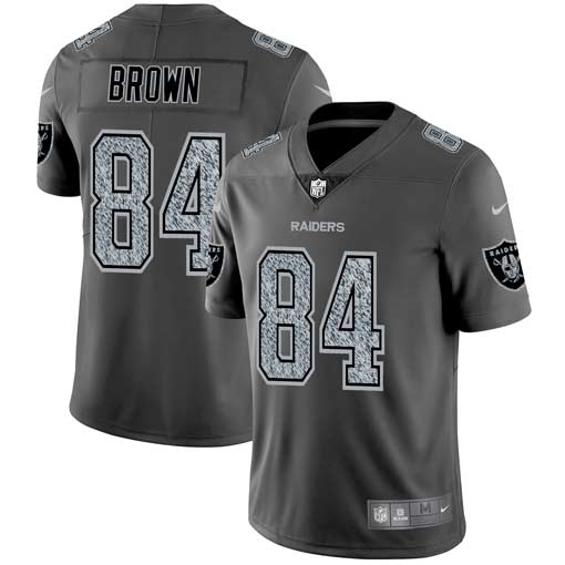 NFL O R Raiders #84 Antonio Brown Brown Fashion Jersey - Authentic ...