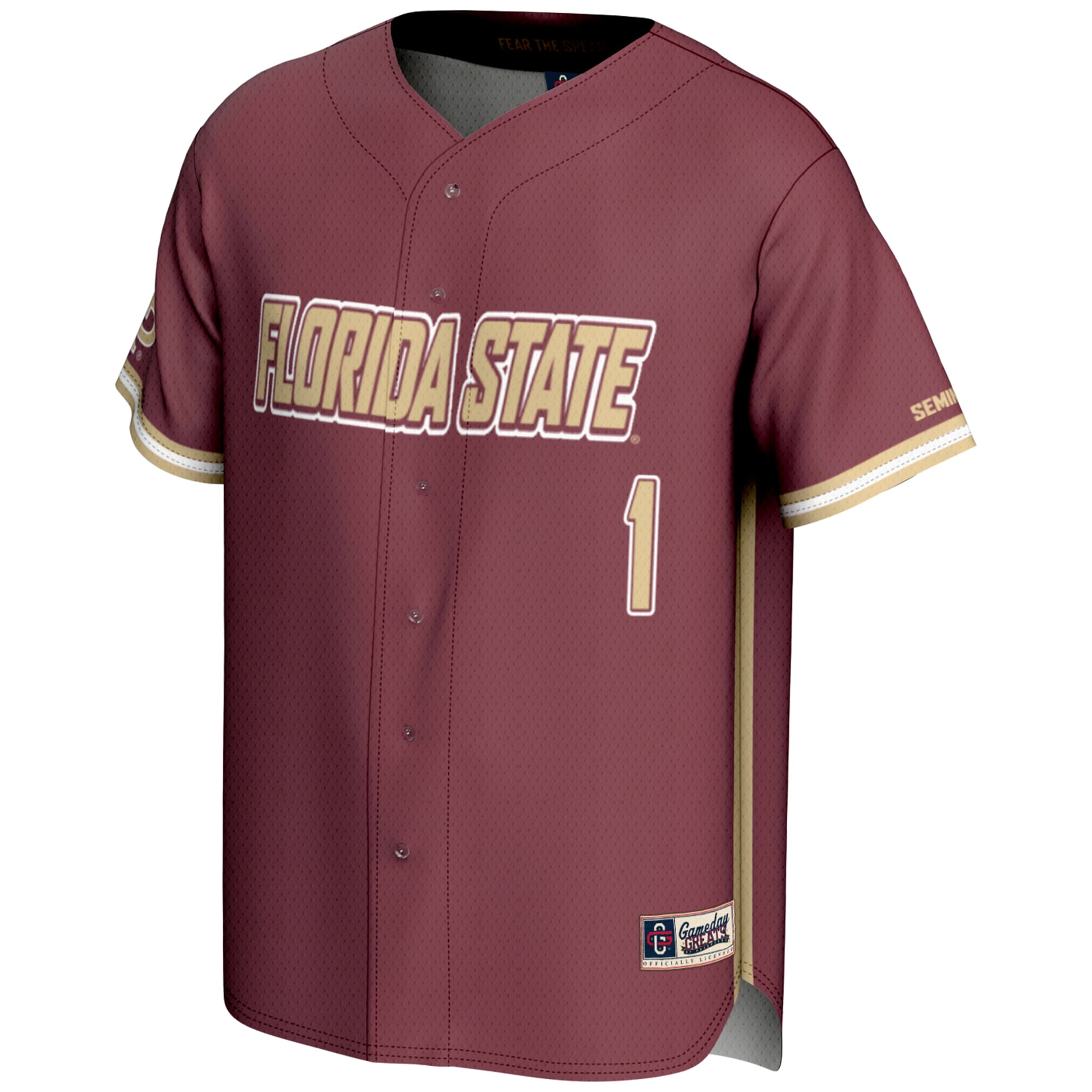 [DDG] Florida State Seminoles GameDay Greats Youth Lightweight Baseball Jersey - Garnet