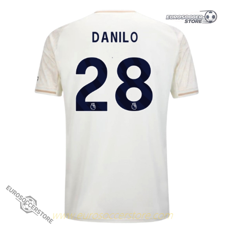 Away Jersey of Nottingham Forest Featuring DANILO with Number 28 for the 25-26 Season