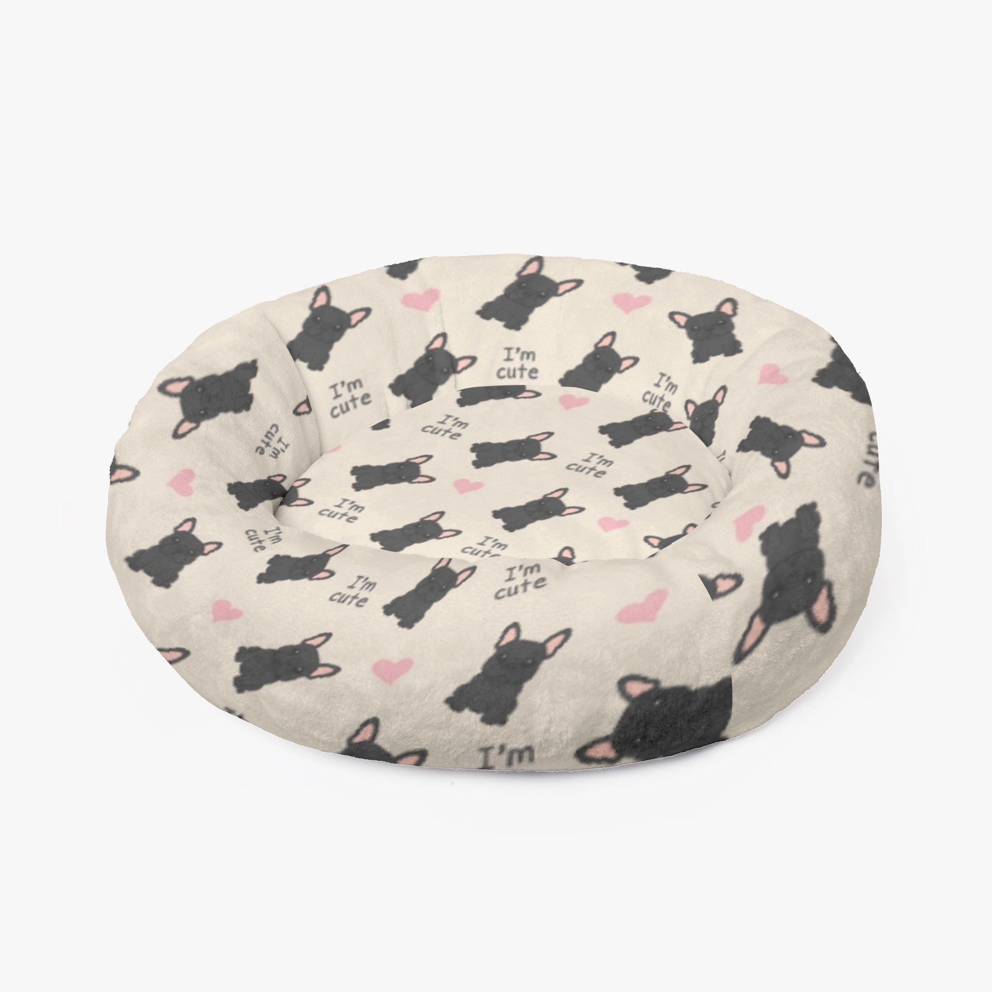 Anti-anxiety Donut Bed For French Bulldogs Pet Gear | Comfort Fit