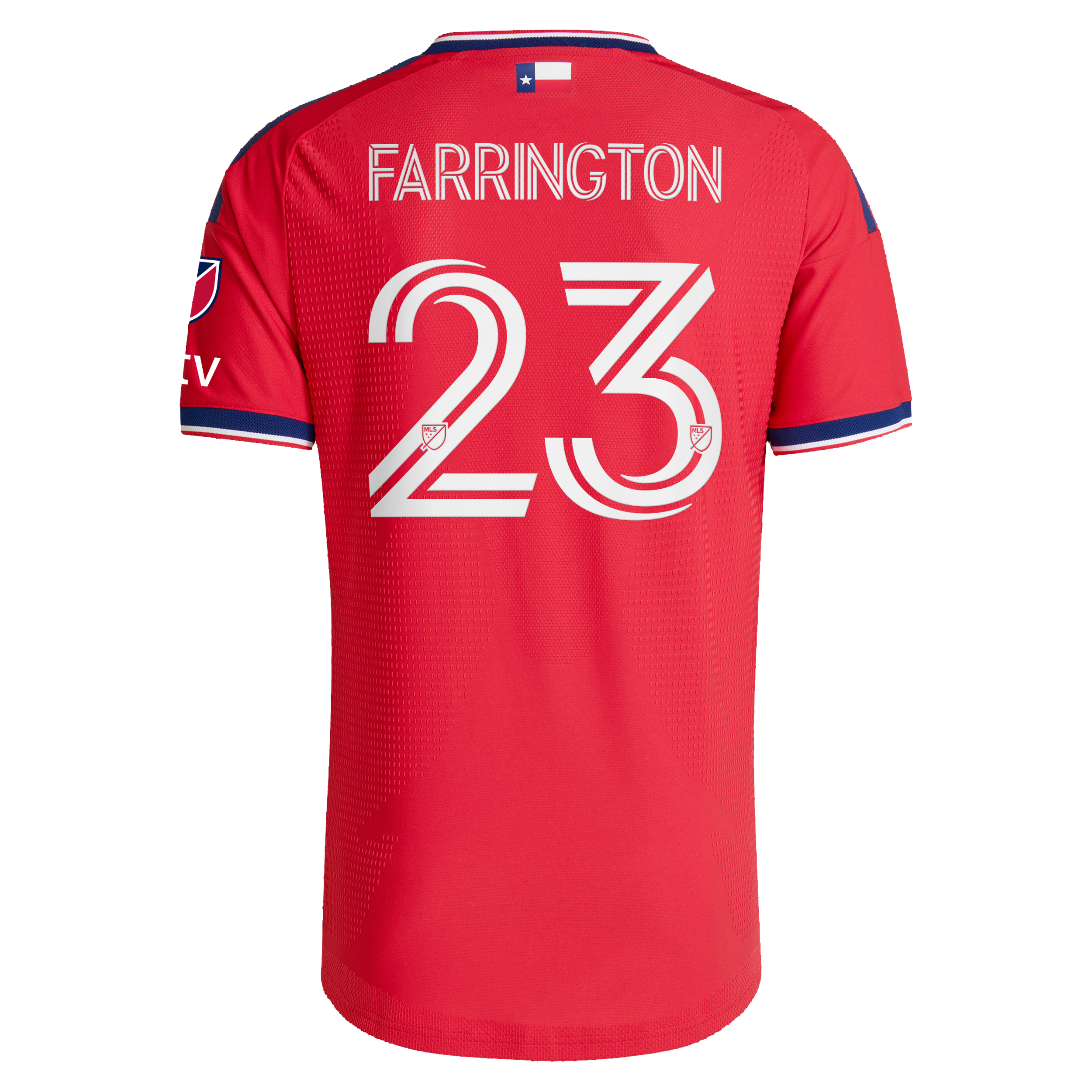 [JED] Logan Farrington FC Dallas 2026 DNA Kit On-Field Authentic Patch Jersey - Red