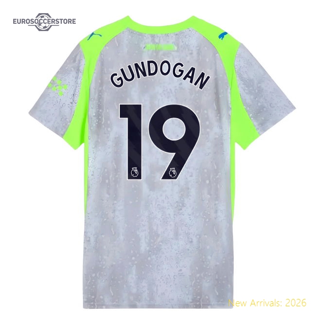 Refined Man City Womens Jersey Gundogan 2025-2026 Drycell