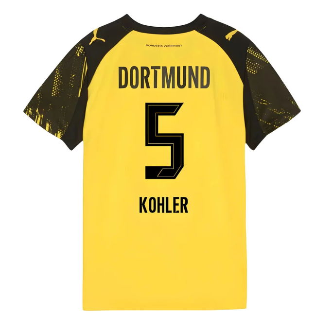 2025-2026 Borussia Dortmund Home Shirt for (Youth