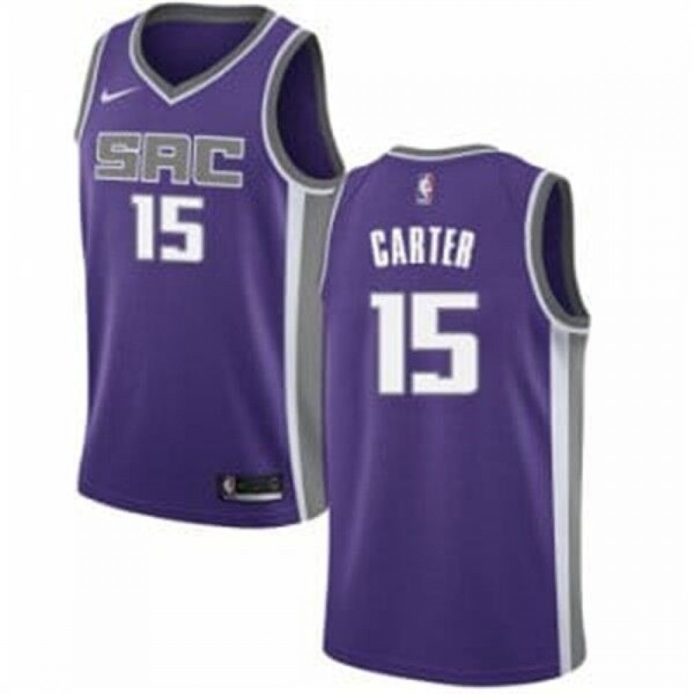 Game Day Exclusive Men's Kings #15 Vince Purple Basketball Jersey