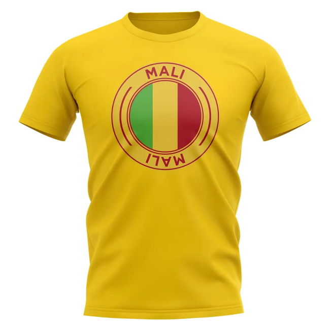 Performance-Driven Mali Football Badge T-Shirt (Yellow)
