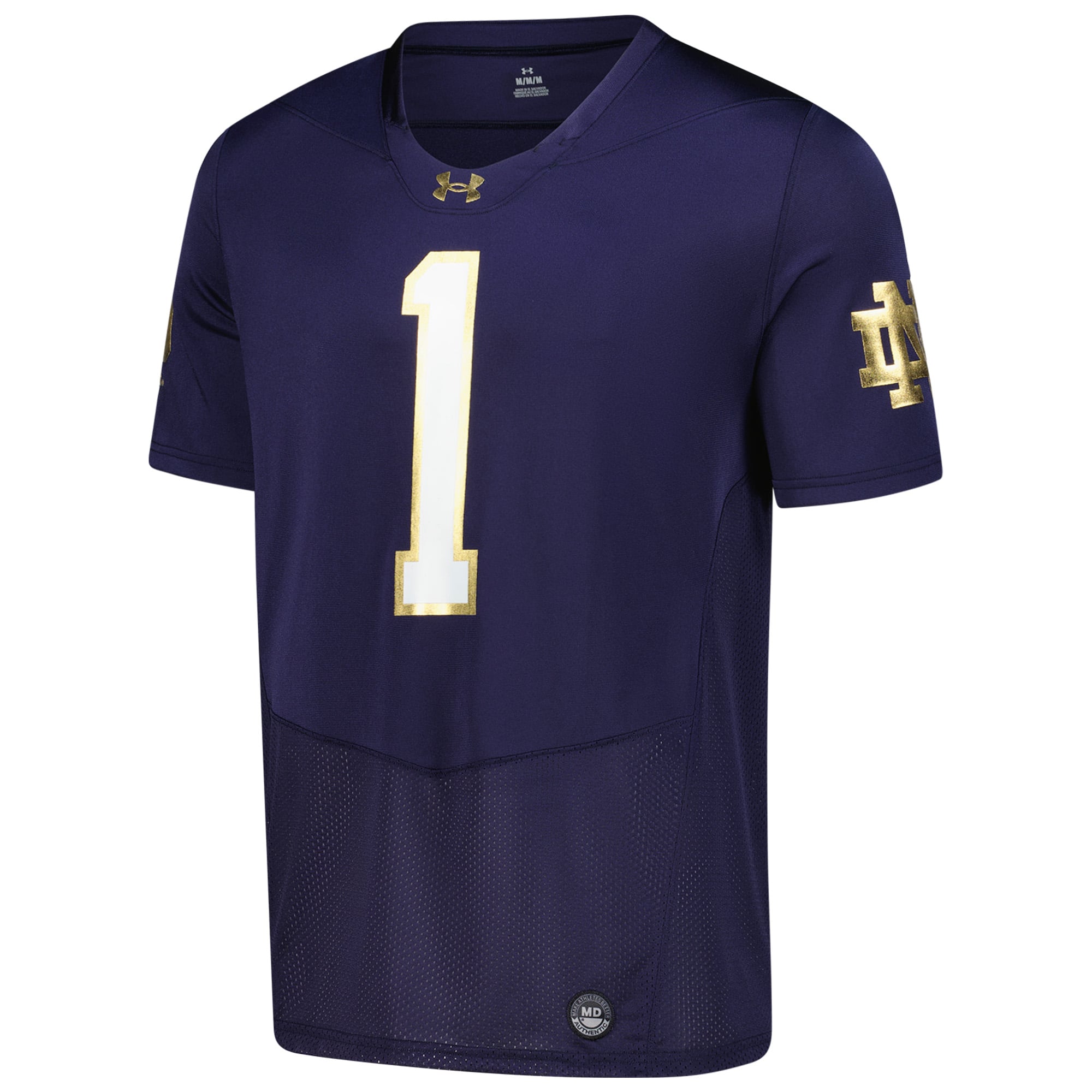 Men's Navy Notre Dame Fighting Irish Football Jersey