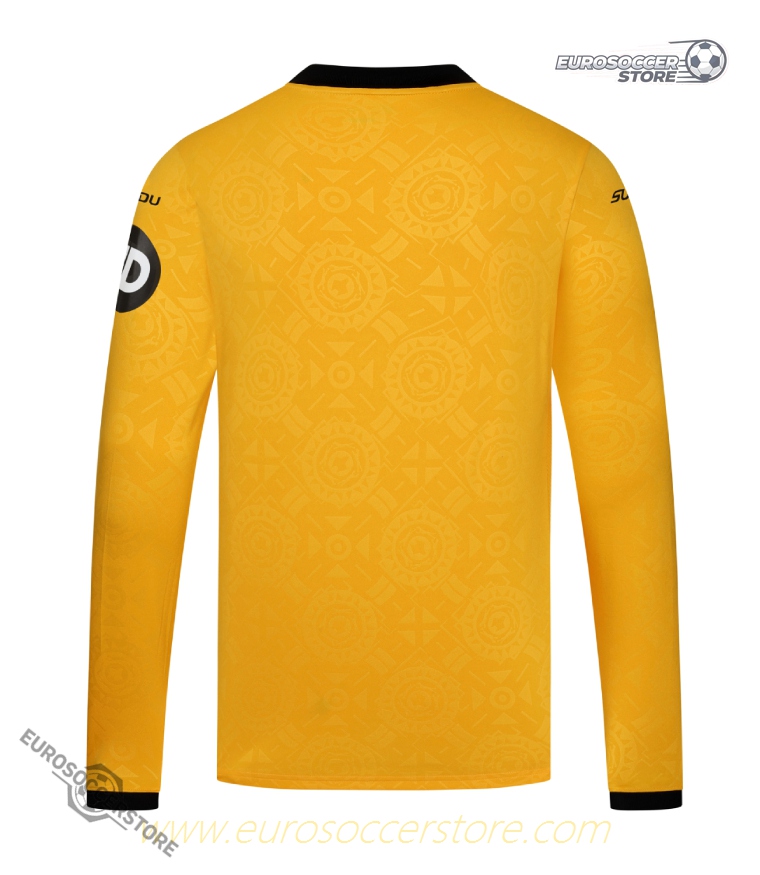 Wolverhampton Wanderers 25-26 Season Home Long Sleeve Football Jersey
