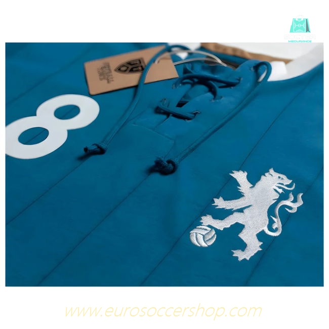 Chelsea Lampard Retro Shirt with Laces The Lionheart