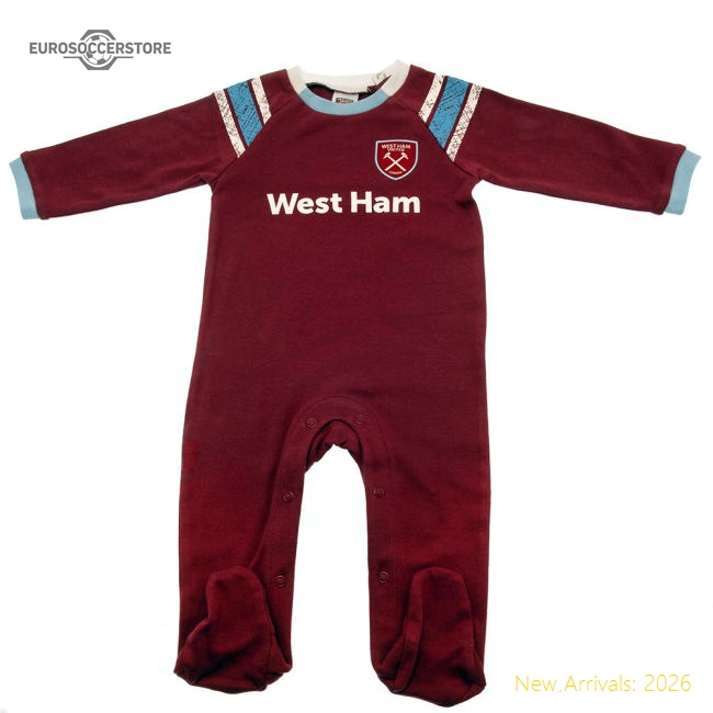 West Ham United Fc Sleepsuit 9-12 Mths St Player Replica