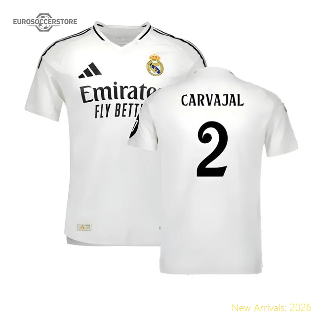 2024-2025 Real Madrid Authentic Home Kit (carvajal 2) - Unique Style