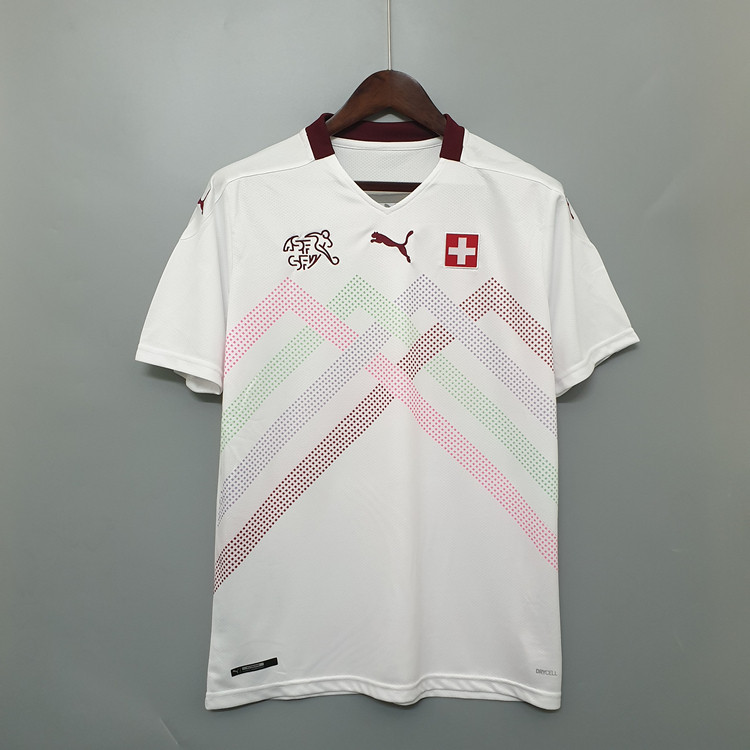 Premium Quality SwitzerlandSuisse Euro 2020 Away White Soccer Jersey