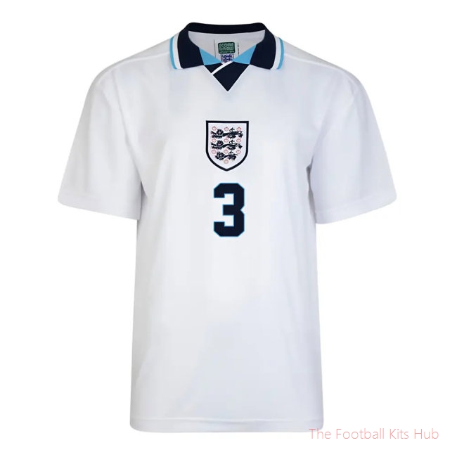 Score Draw England Euro 1996 Home Shirt (Pearce 3)