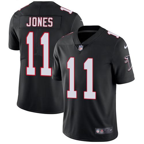 Official NFL Atlanta Falcons #11 Julio Jones Black Limi-v3