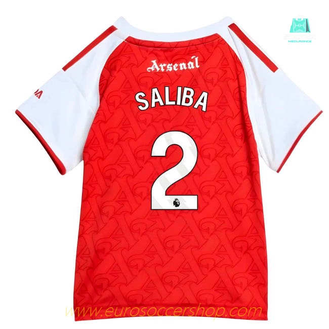 2025-2026 Arsenal Home Baby Kit (Saliba 2)