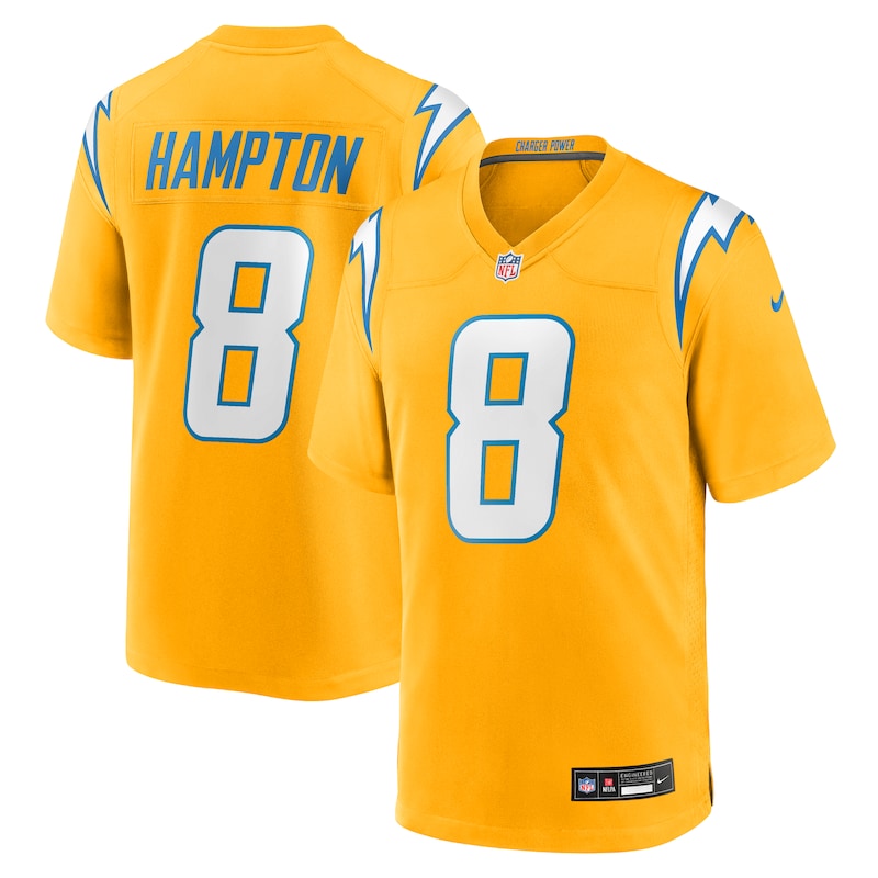None Omarion Hampton Star Player LA Chargers Budget-Friendly Jersey