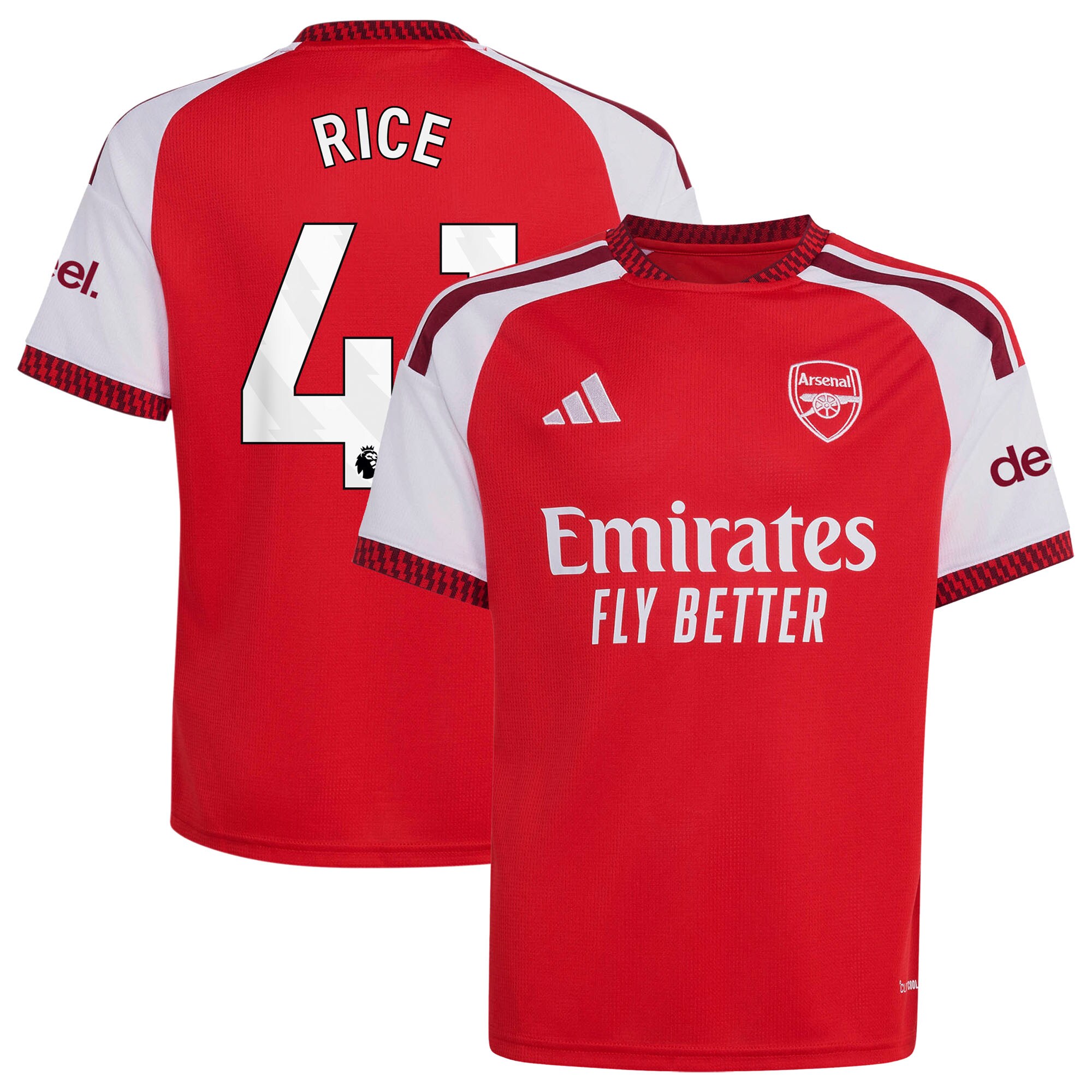 [LK] Declan Rice #41 Arsenal Youth 2026/27 Home Replica Jersey - Red