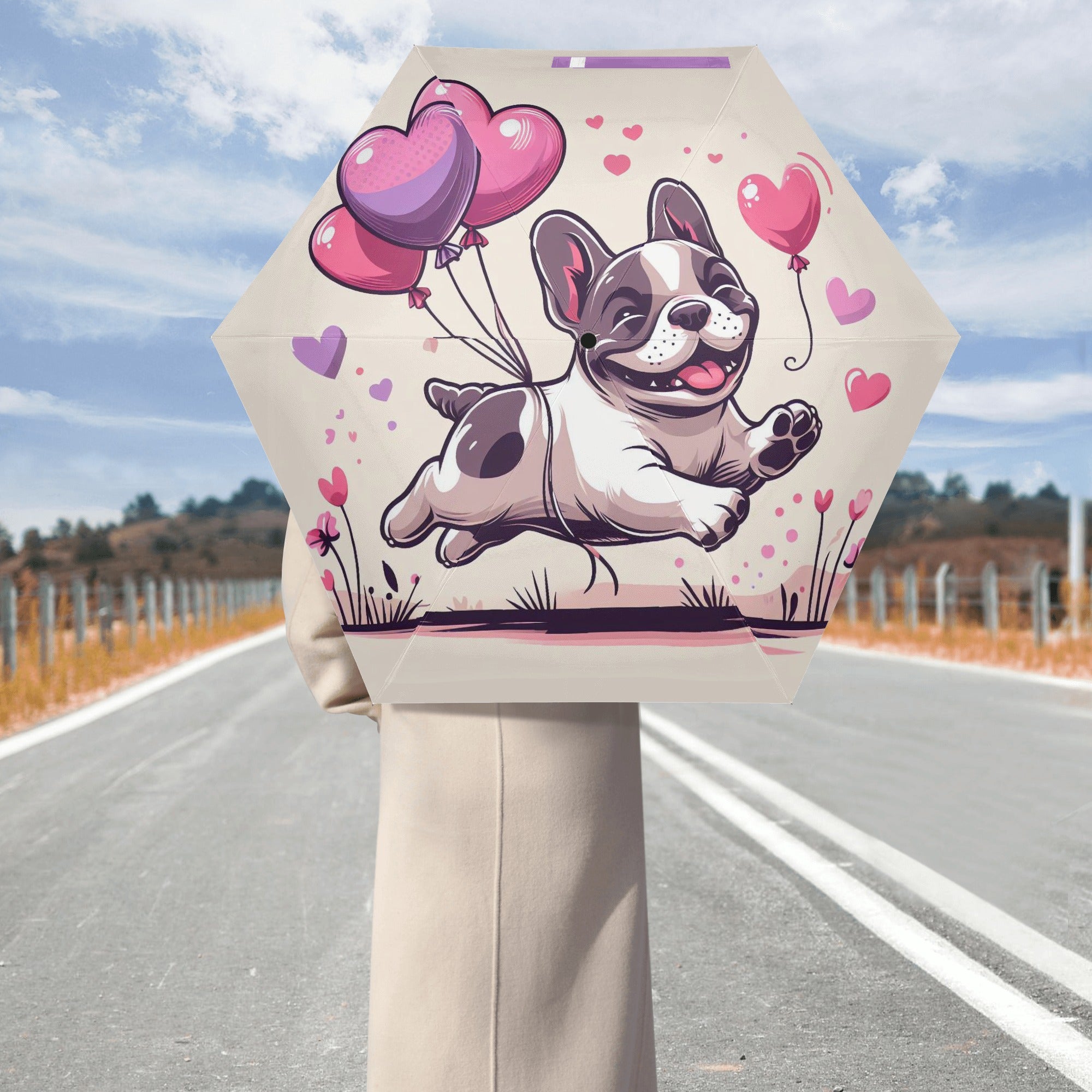 Comfortable Frenchie Molly - French Bulldog Umbrella Indoor Use