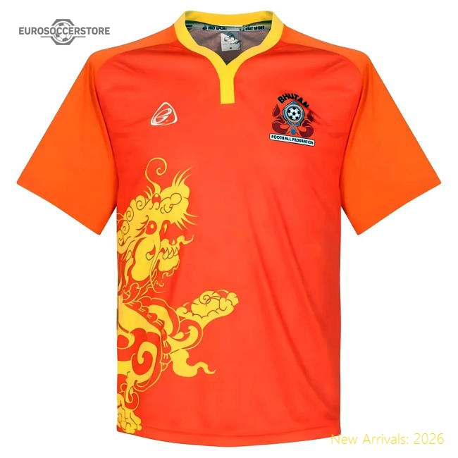 Bhutan 20182019 Home Shirt  Official Climalite Modern