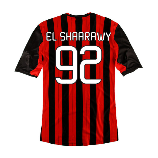 Official Quick Dry 1314 AC Milan Home 92 El Shaarawy Shirt