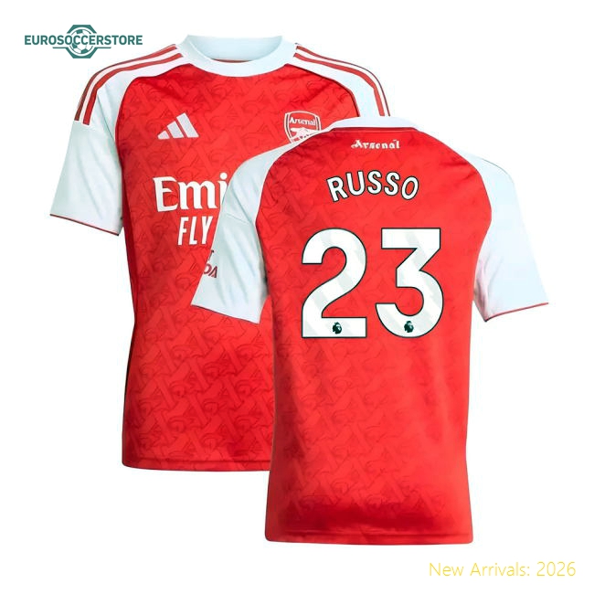 Child-friendly Arsenal Kids Russo Jersey 2025-2026 Moisture-wicking
