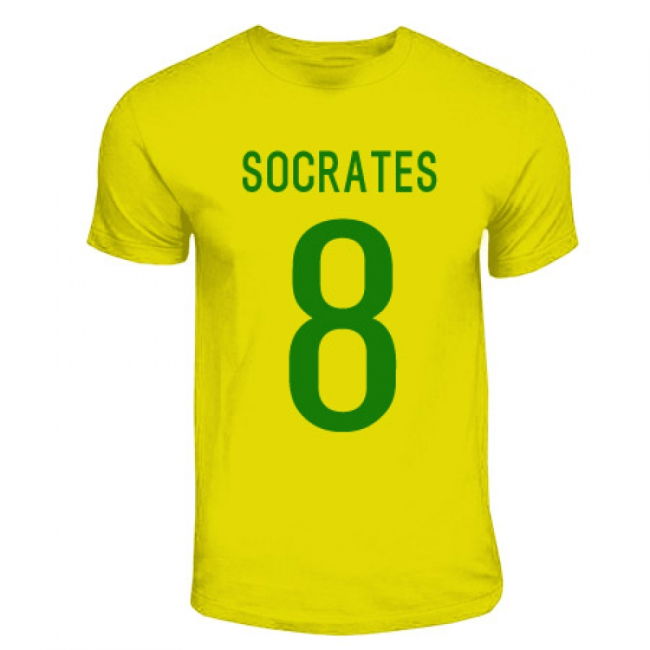 Kit Socrates Brazil Hero T-Shirt (Yellow) Replica Performance