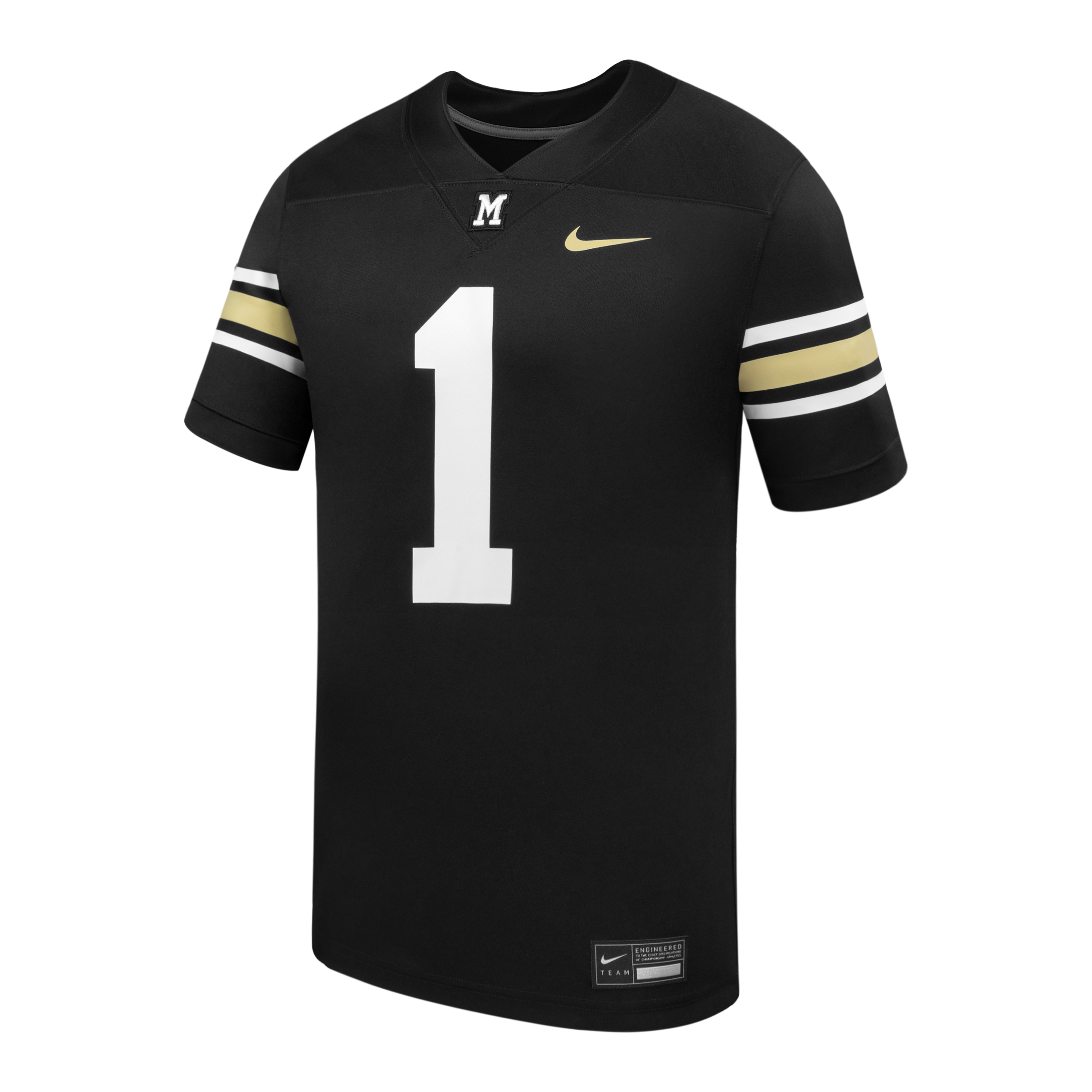 #1 Missouri Tigers 100th Anniversary Replica Football Jersey - Black