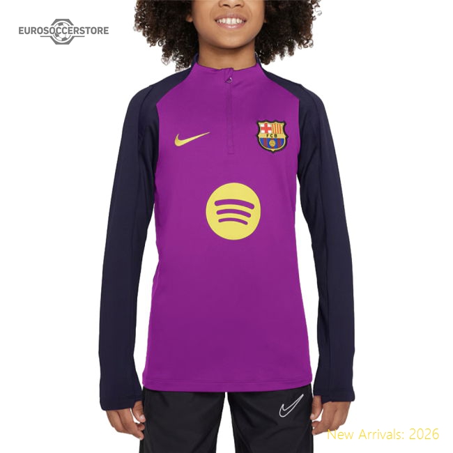 Professional-Grade 2025-2026 Barcelona Strike Drill Top (Vivid Purple) -