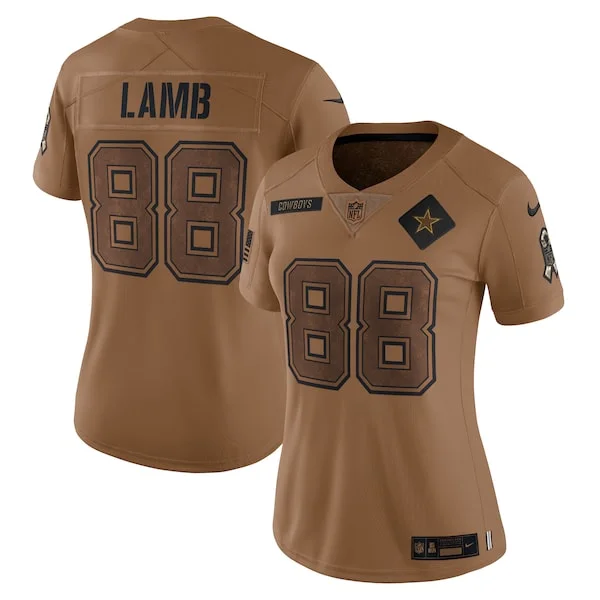 High-Quality DAL Cowboys Limited Jersey - Brown | NFL Fan Apparel