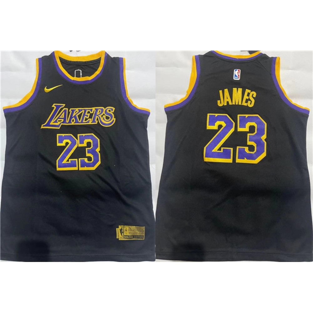 Collector's Item Men's Lakers #23 LeBron Black Basketball Jersey