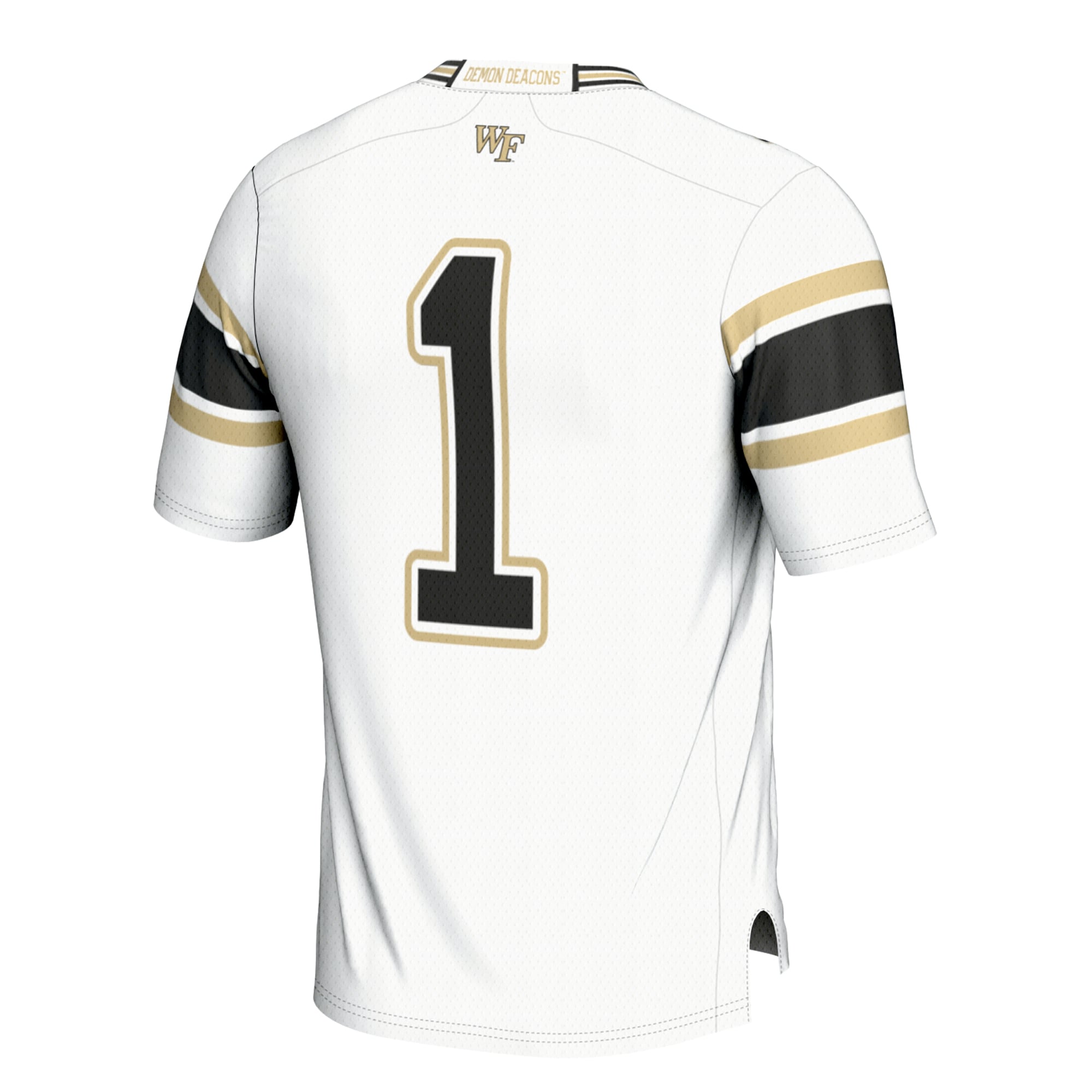 Men's #1 White Wake Forest Demon Deacons Football Jersey