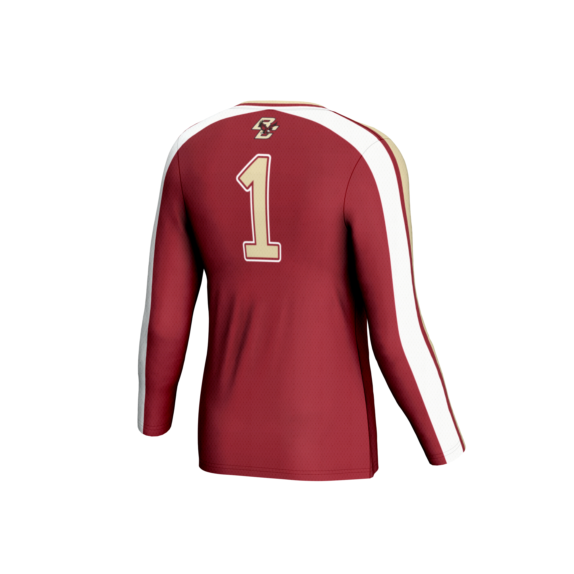 [NJP] Boston College Eagles GameDay Greats Unisex Women's Volleyball Lightweight Fashion Jersey - Maroon