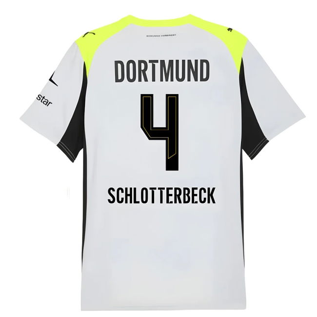 Authentic Replica Borussia Dortmund Away Replica Jersey for Adults