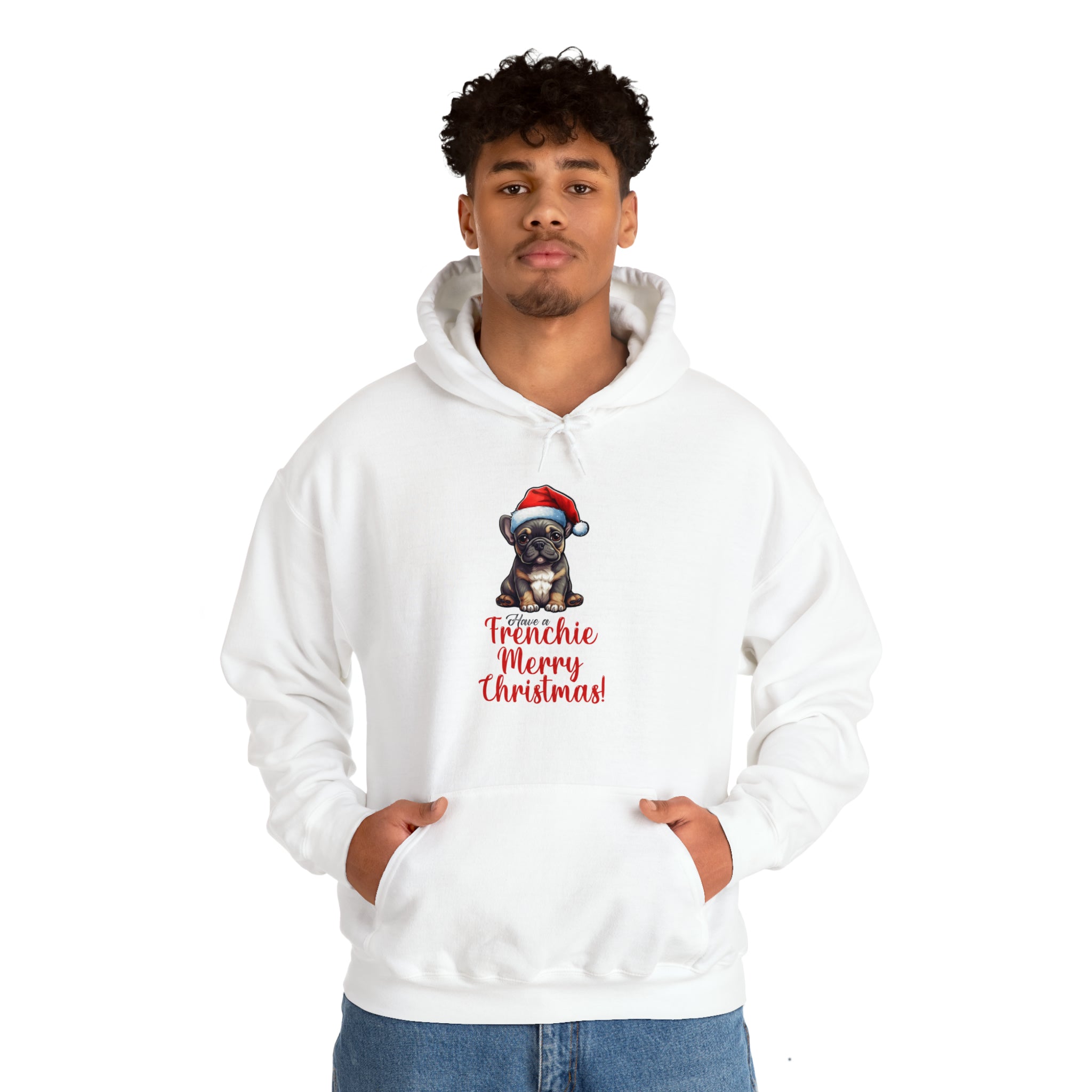 French Bulldog Frenchie Merry Christmas Unisex Hoodie Durable Dog Item