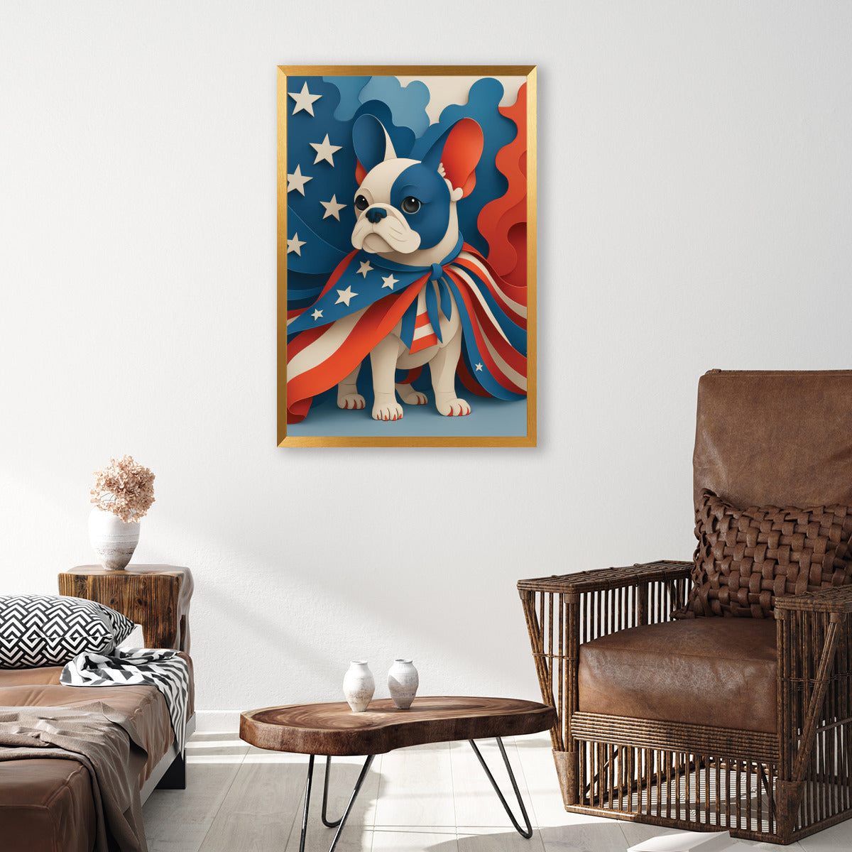 Cozy Cort - Vertical Framed Poster • Wall Decoration for Dog Owners