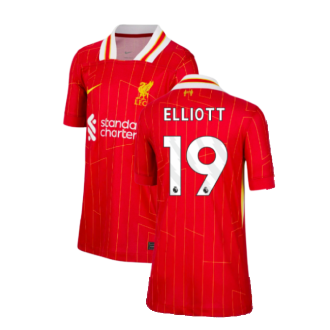 Kids Liverpool EPL Team Contemporary Home Game Jersey (Elliott 19)
