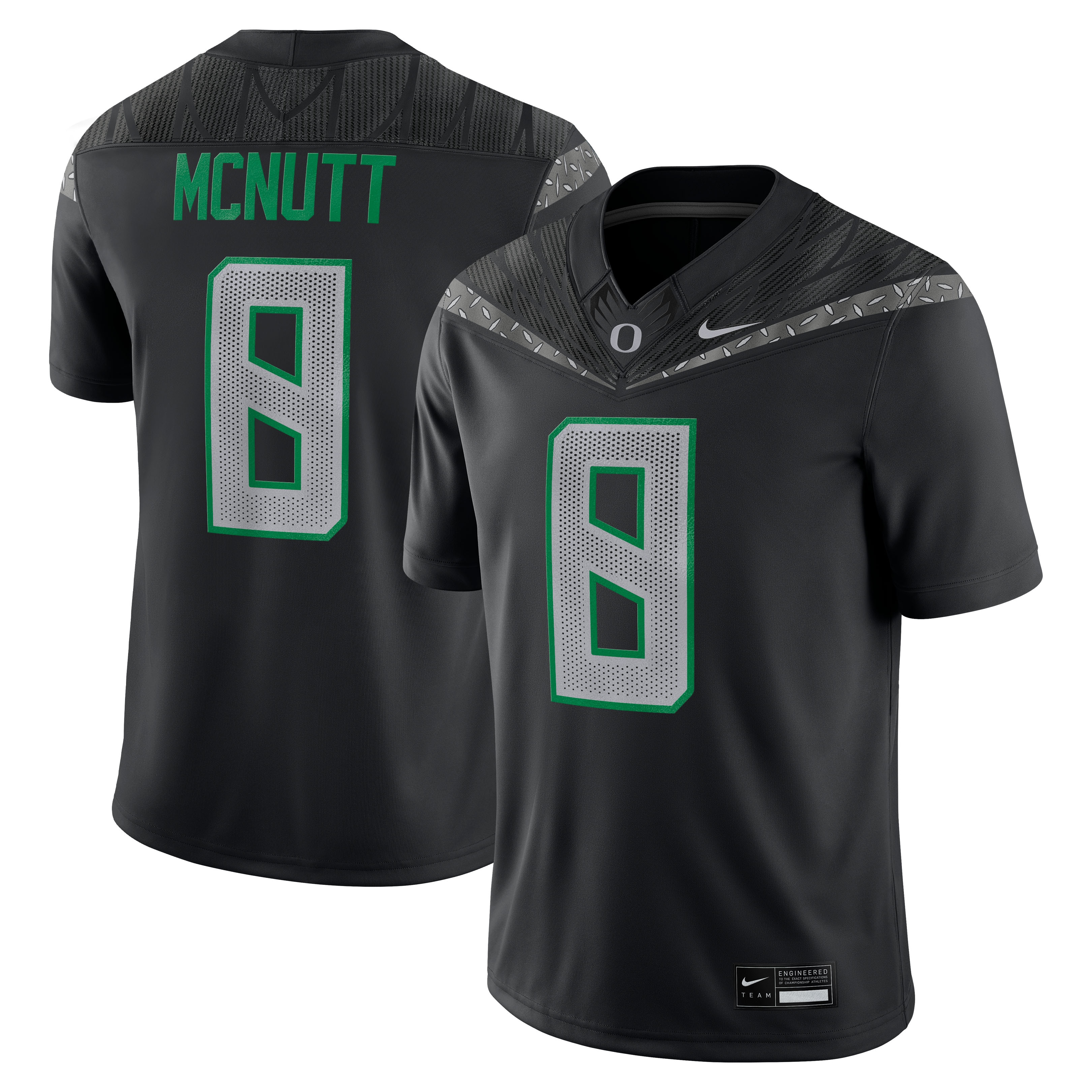 [NJP] Trey McNutt Oregon Ducks Home Game Jersey - Black