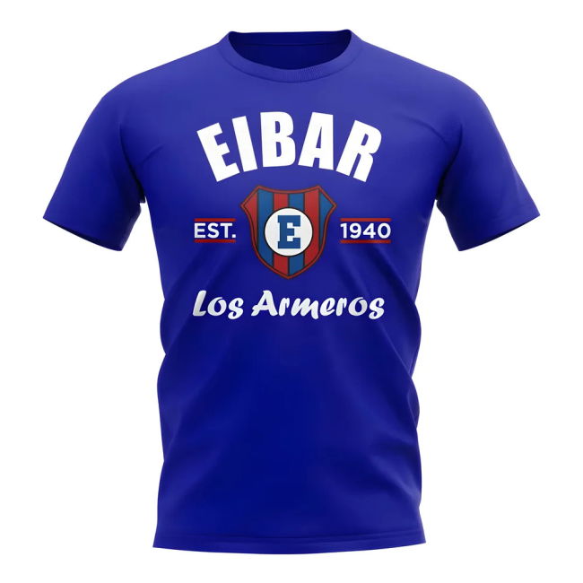 Eibar Established Football T-Shirt (Roya - Pro - Game- Elite- MatchReady