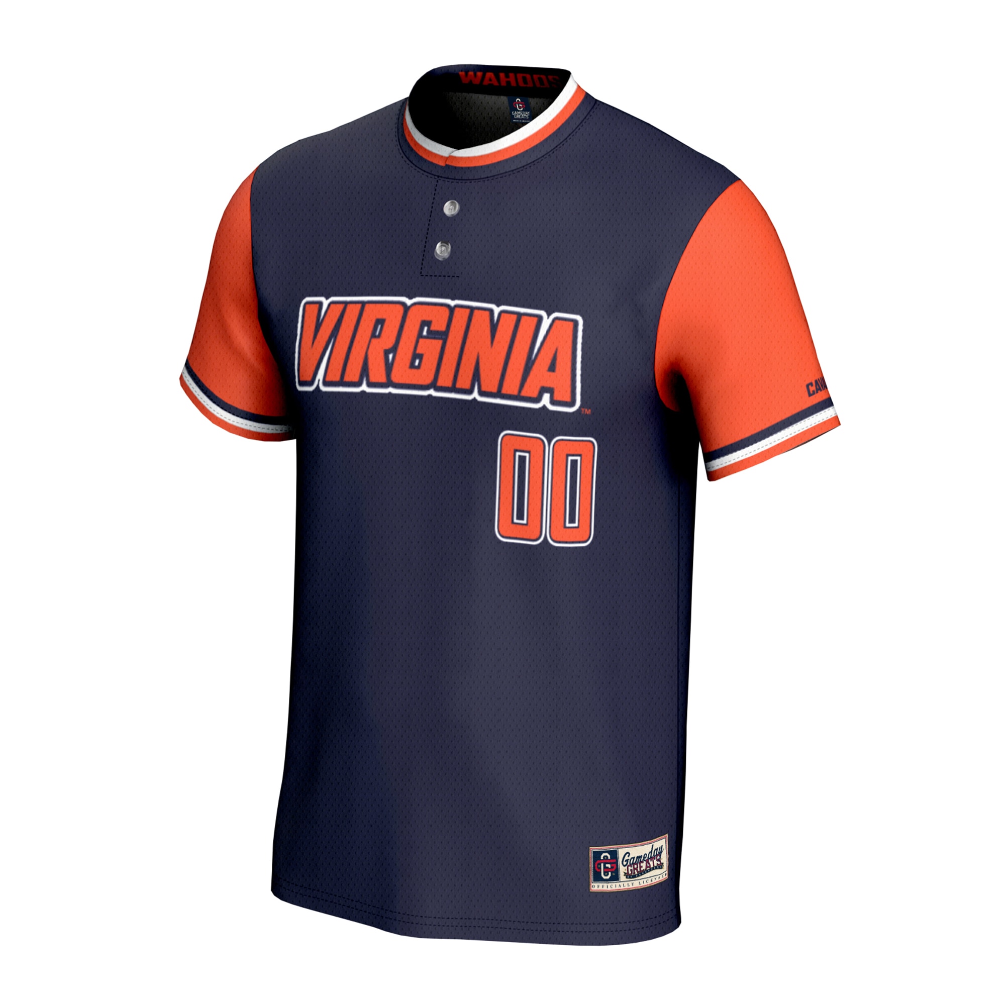 [DDG] Virginia Cavaliers GameDay Greats Youth NIL Pick-A-Player Lightweight Collegiate Softball Fashion Jersey - Navy