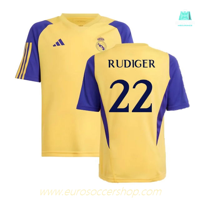 2023-2024 Real Madrid Training Shirt (Spark) - Kids (Rudiger 22)
