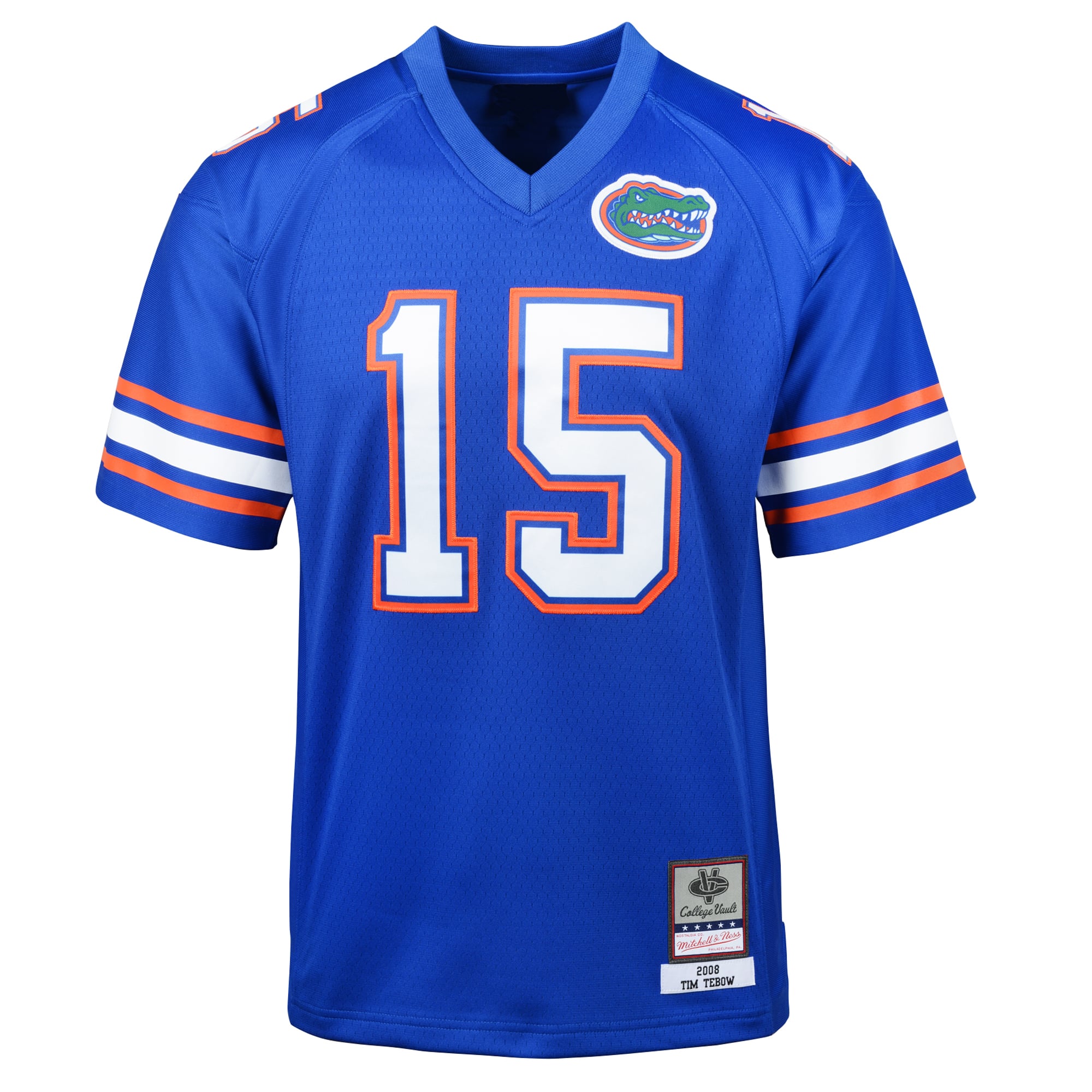 Youth Mitchell & Ness Tim Tebow Royal Florida Gators Throwback Football Jersey