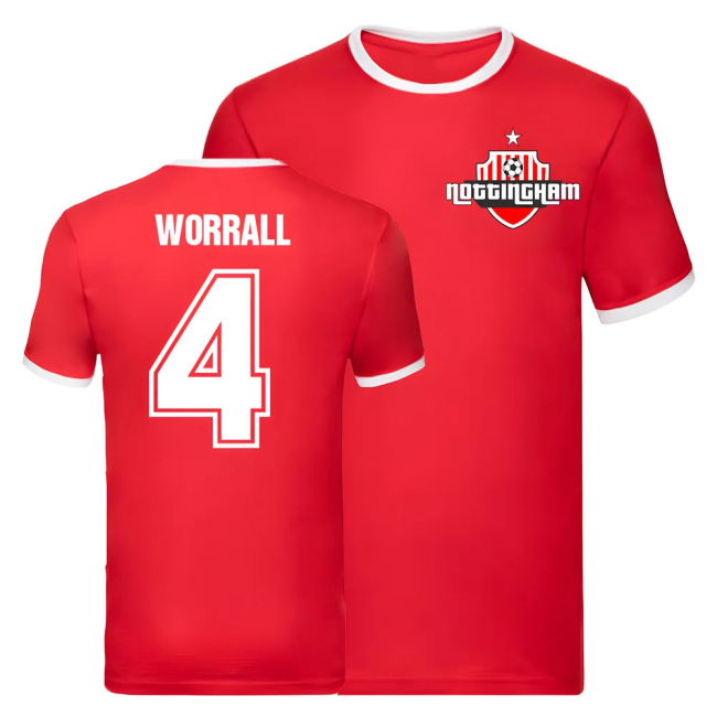 Joe Worrall Nottingham Forest Ringer Tee (Red) | Classic Style