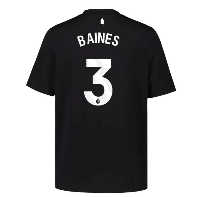 2025-20 Everton Authentic Third Jersey Baines #3 S Kids