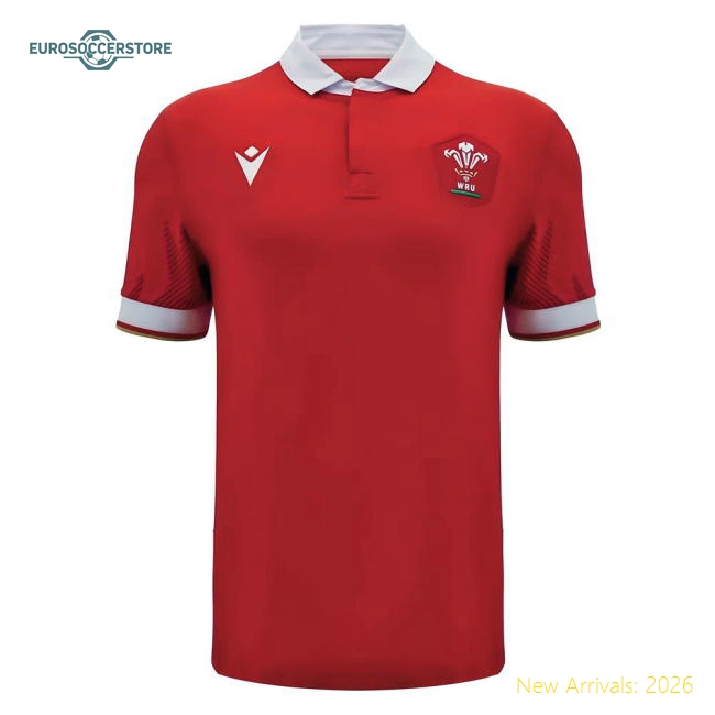 2024-2025 Wales WRU Home Cotton Rugby Shirt (Kids)