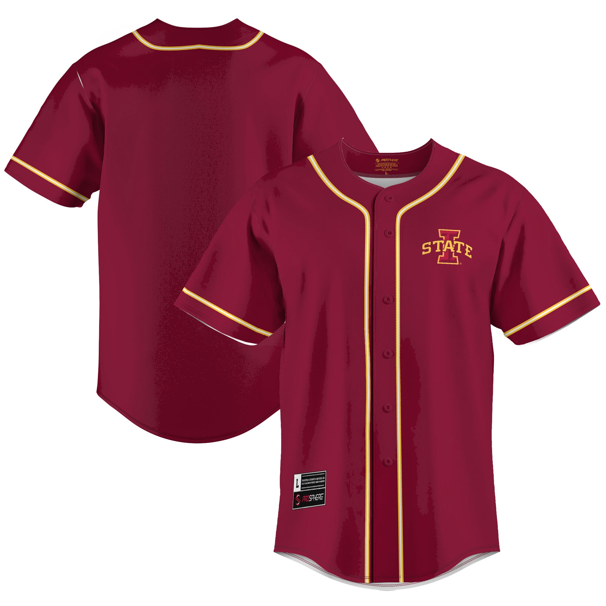 [DDG] Iowa State Cyclones GameDay Greats Lightweight Baseball Jersey - Cardinal