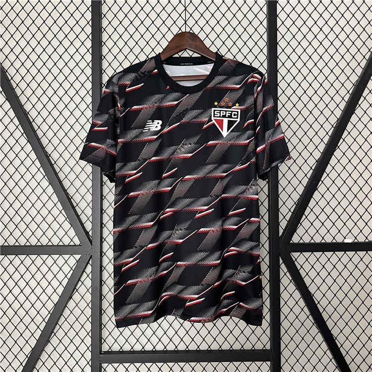 Lightweight SAO PAULO 2425 PRE MATCH SOCCER JERSEY SHIRT