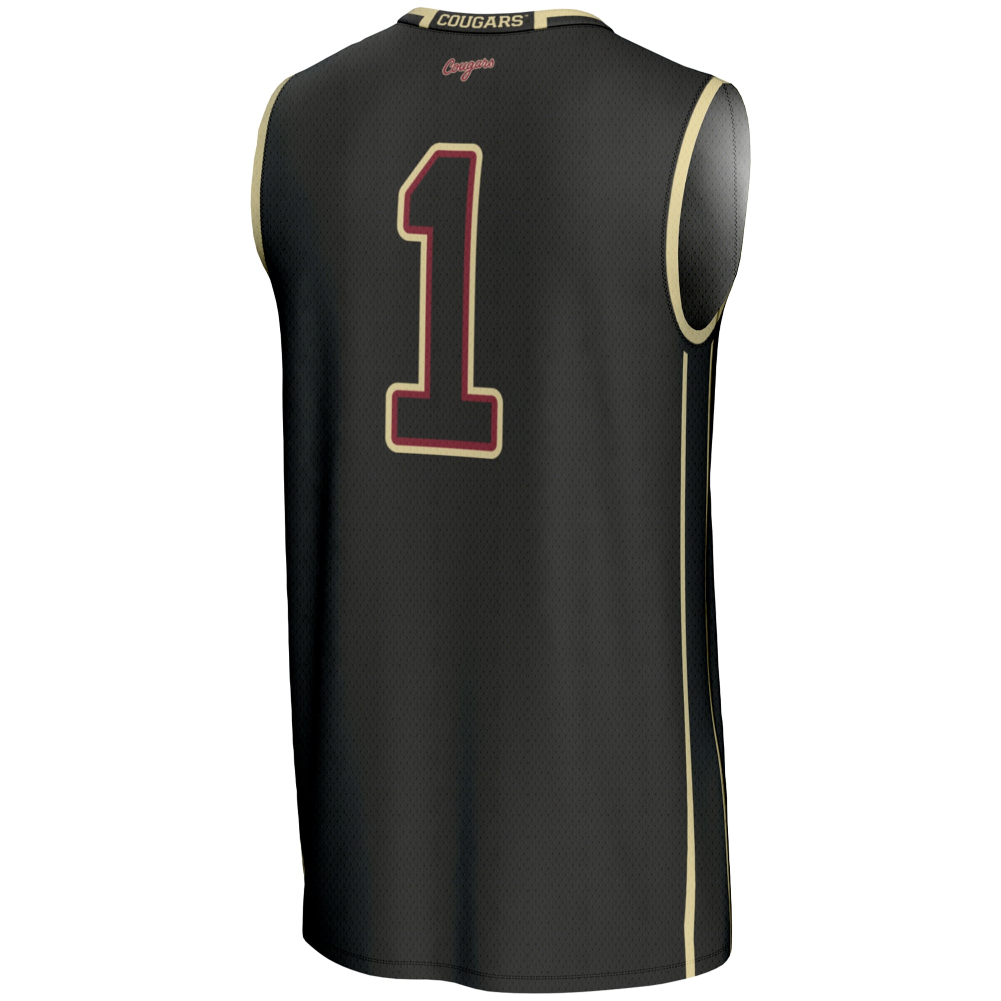 [NJP] Charleston Cougars GameDay Greats Youth #1 Basketball Jersey - Black
