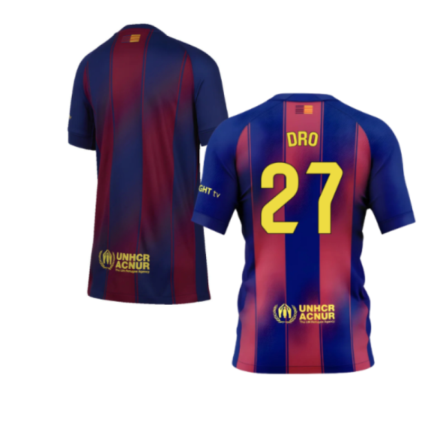 Premium-grade 2025-2026 Cules First Jersey (kids) (dro 27)