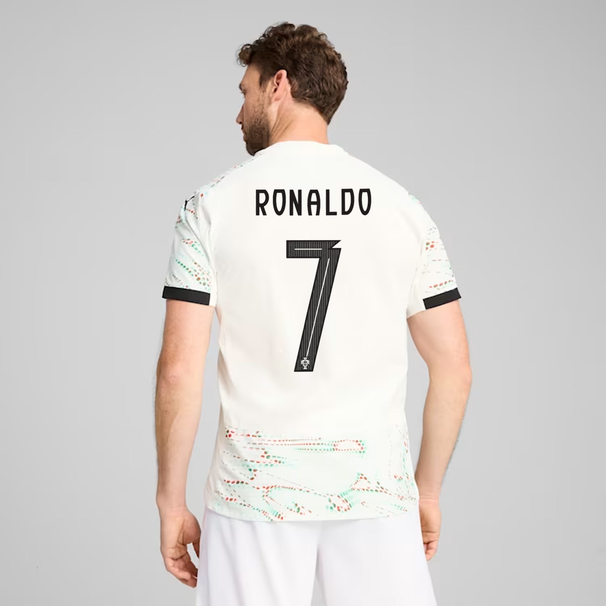 Puma Portugal Cristiano Ronaldo Authentic Away Jersey 25/26 (Puma White/Puma Black)