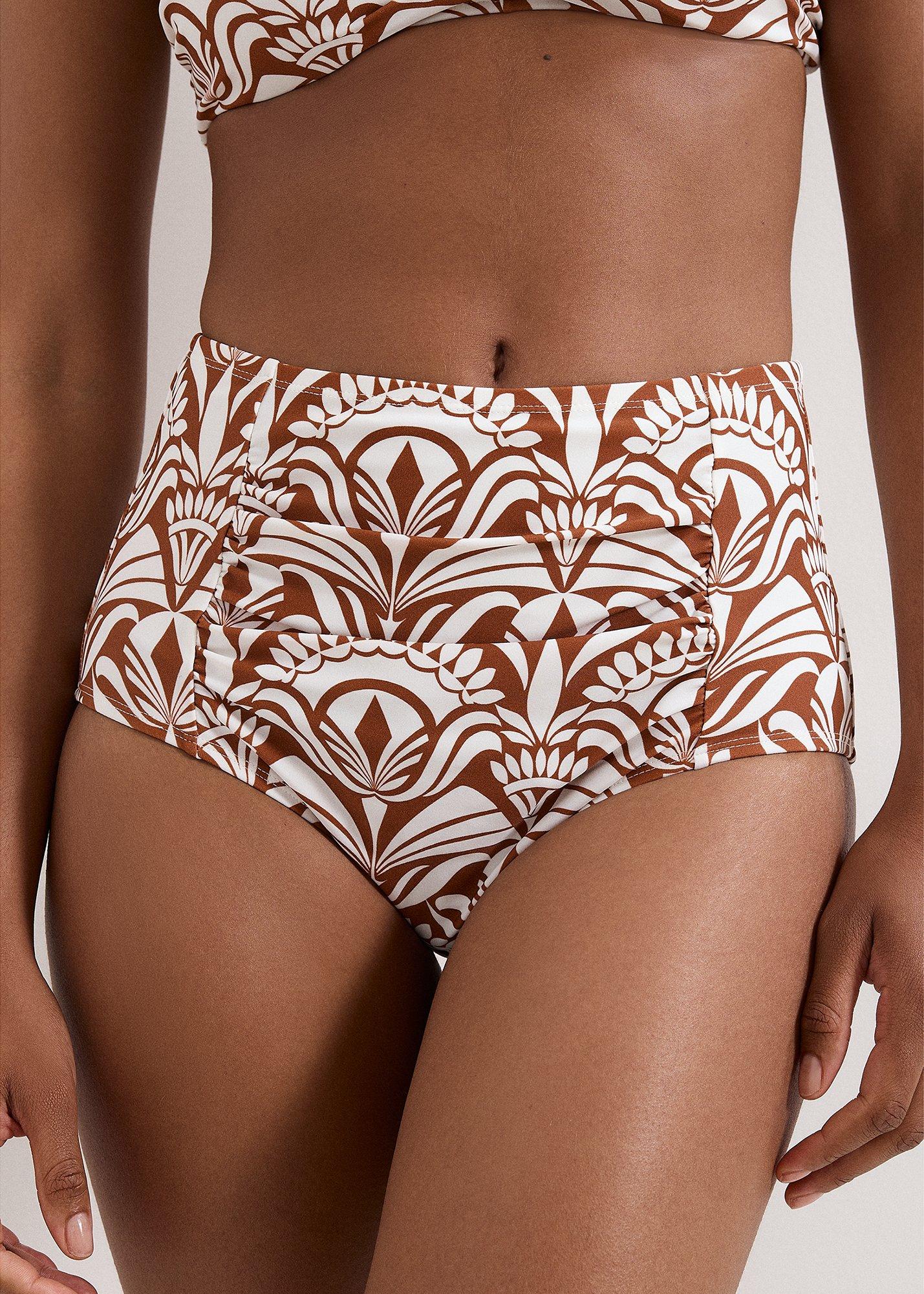 Tile Print Bikini Bottom