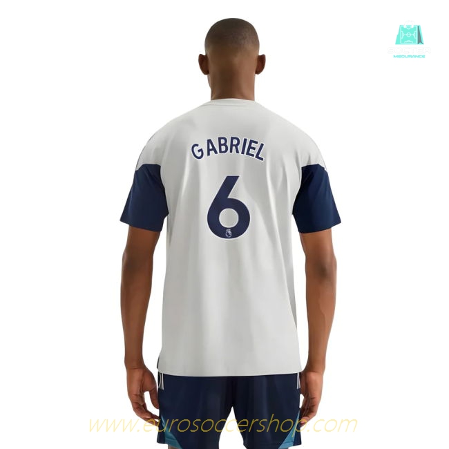 2025-2026 Arsenal Training Tee (Grey) (Gabriel 6)